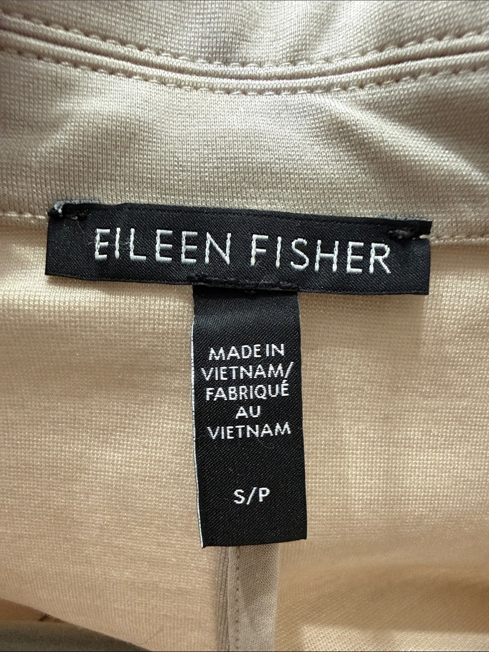 Eileen Fisher Open-Front Cream Blazer - Picture 5 of 7